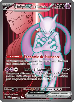 Mewtwo-ex de la Team Rocket 213/182 — Rivalités Destinées — Français — Full Art