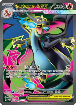 Méga-Dracaufeu X-ex 109/094 — Flammes Fantasmagoriques — Français — Full Art